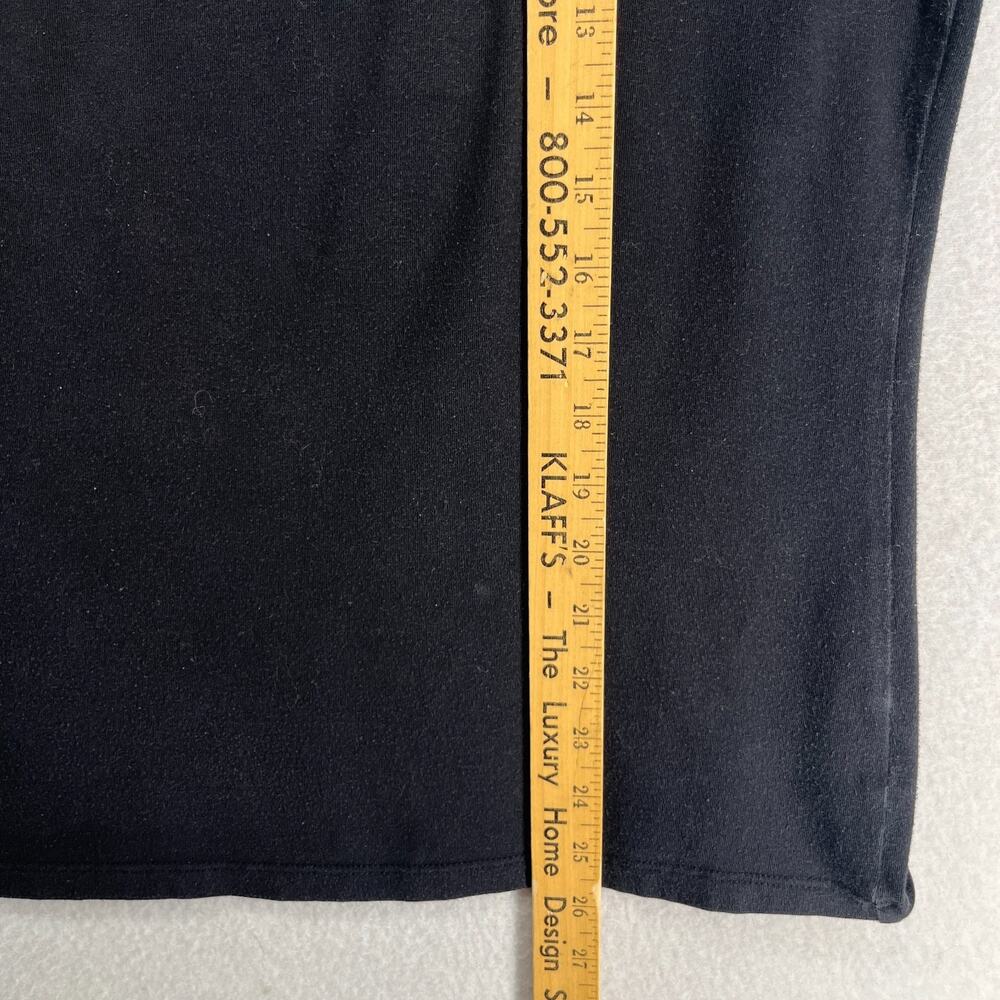 EILEEN FISHER Tank Top 1X Stretch Supima Organic Cotton Jersey Washed Black USA - Picture 8 of 9